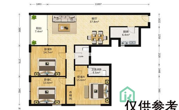 恒基中心（汇豪阁）公寓714 号