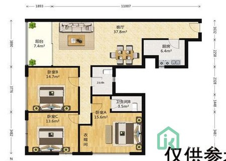 恒基中心（汇豪阁）公寓714 号