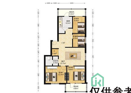 西潞园三里7号楼4层一单元401