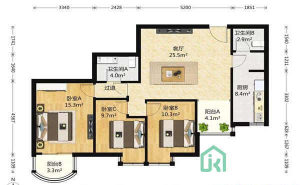 北欧印象1号楼2505号