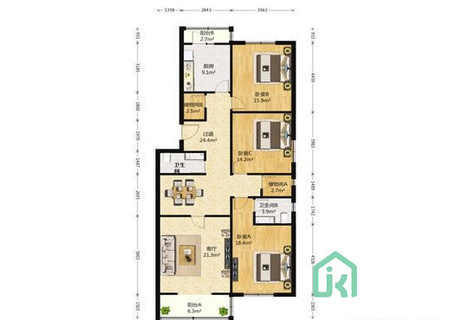 龙跃苑三区15号楼1单元601号