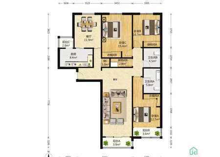 高塔小区46号楼3单元301