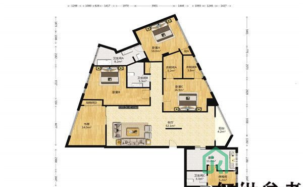 沿海赛洛城402楼1902号