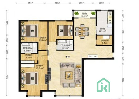 首城国际C区21号楼1单元1003室