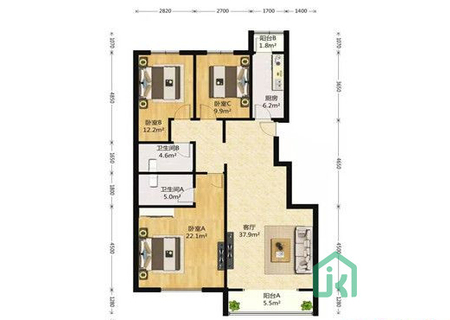 紫金新干线一区8号楼1单元202