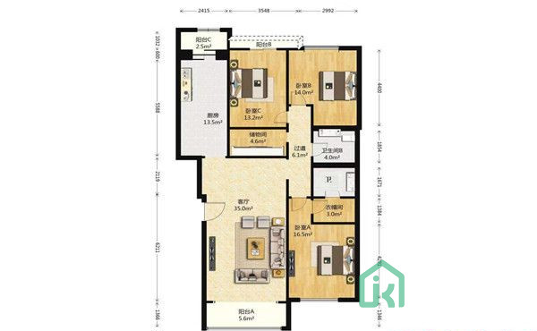 益辰欣园6号楼3单元501号