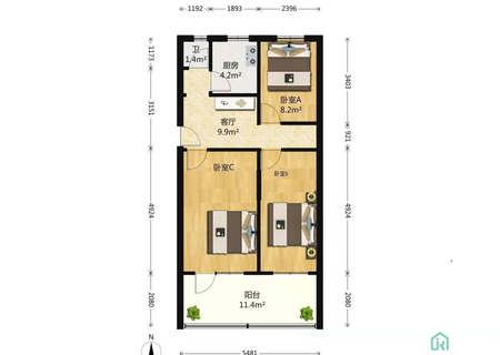 铁东小区2号楼4门102号