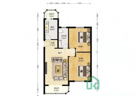 武夷花园水仙园4号楼15单元5B
