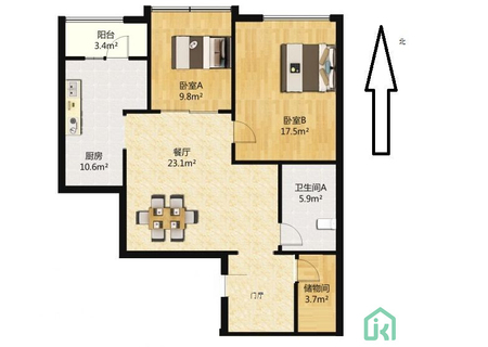 富力爱丁堡1号C座1001户