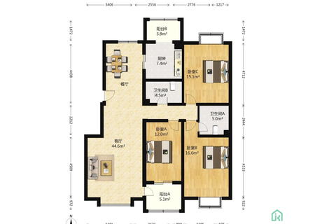 清澄名苑北区18号楼1-401