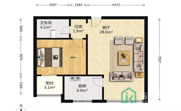 名佳花园三区31号楼3单元202室
