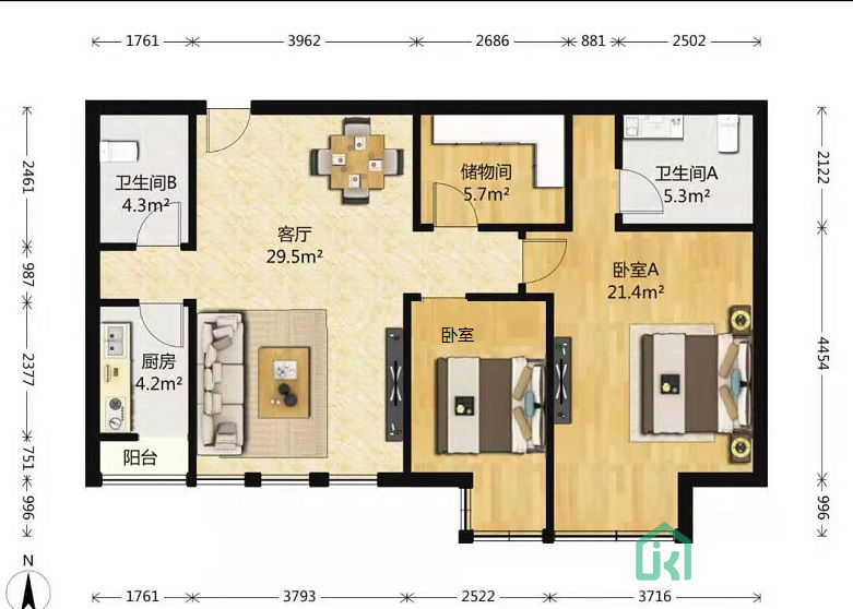 建邦华府19号楼1101室
