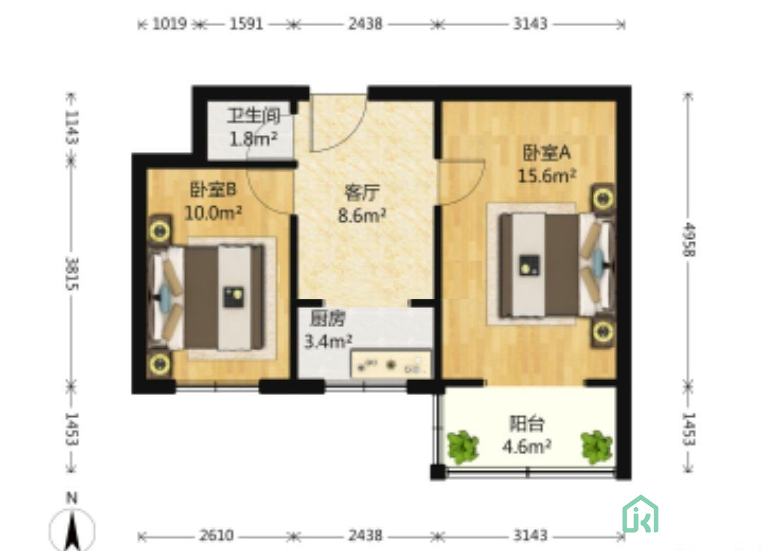 滨河东里（建兴小区）12号楼4单元602号