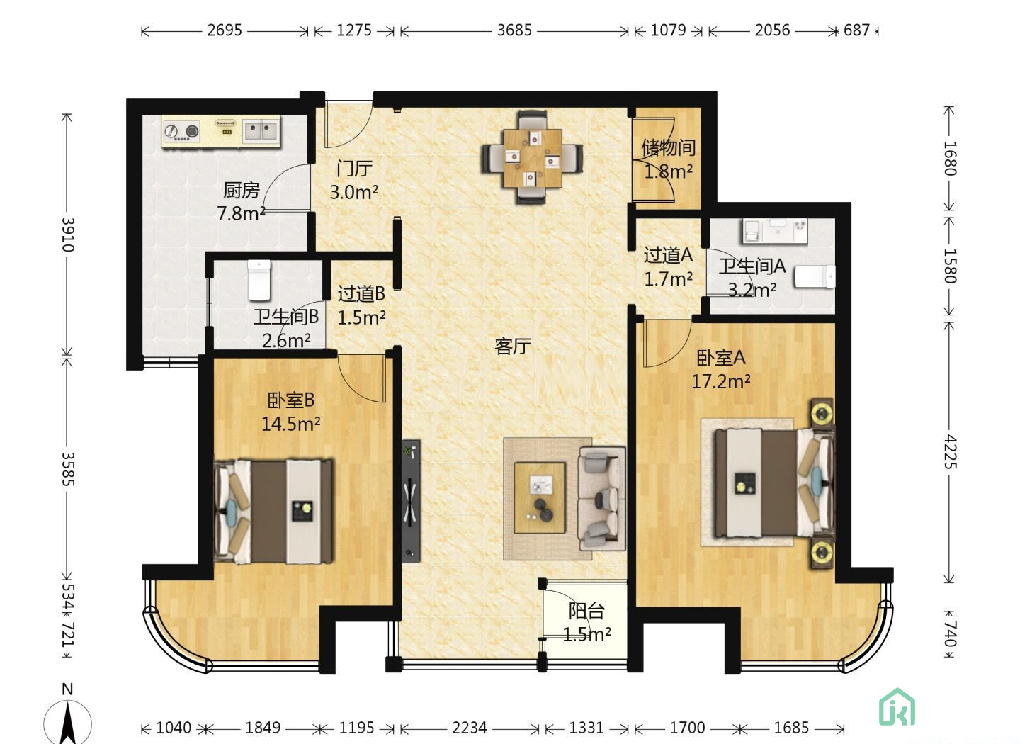 金都杭城西区1号楼4单元1002号