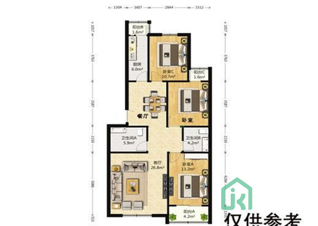北潞华家园7号楼6单元501号